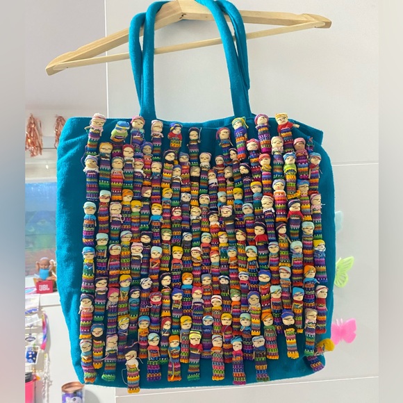 Guatemalan Worry Doll Tote bag - Picture 2 of 6